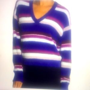 Splendid Striped Fuzzy Knit Sweater